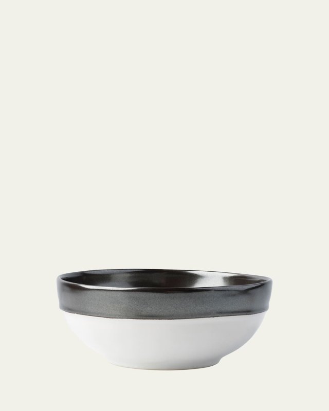 Emerson Cereal/Ice Cream Bowl - White/Pewter